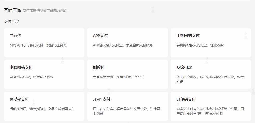 支付寶企業(yè)版基礎功能列表
